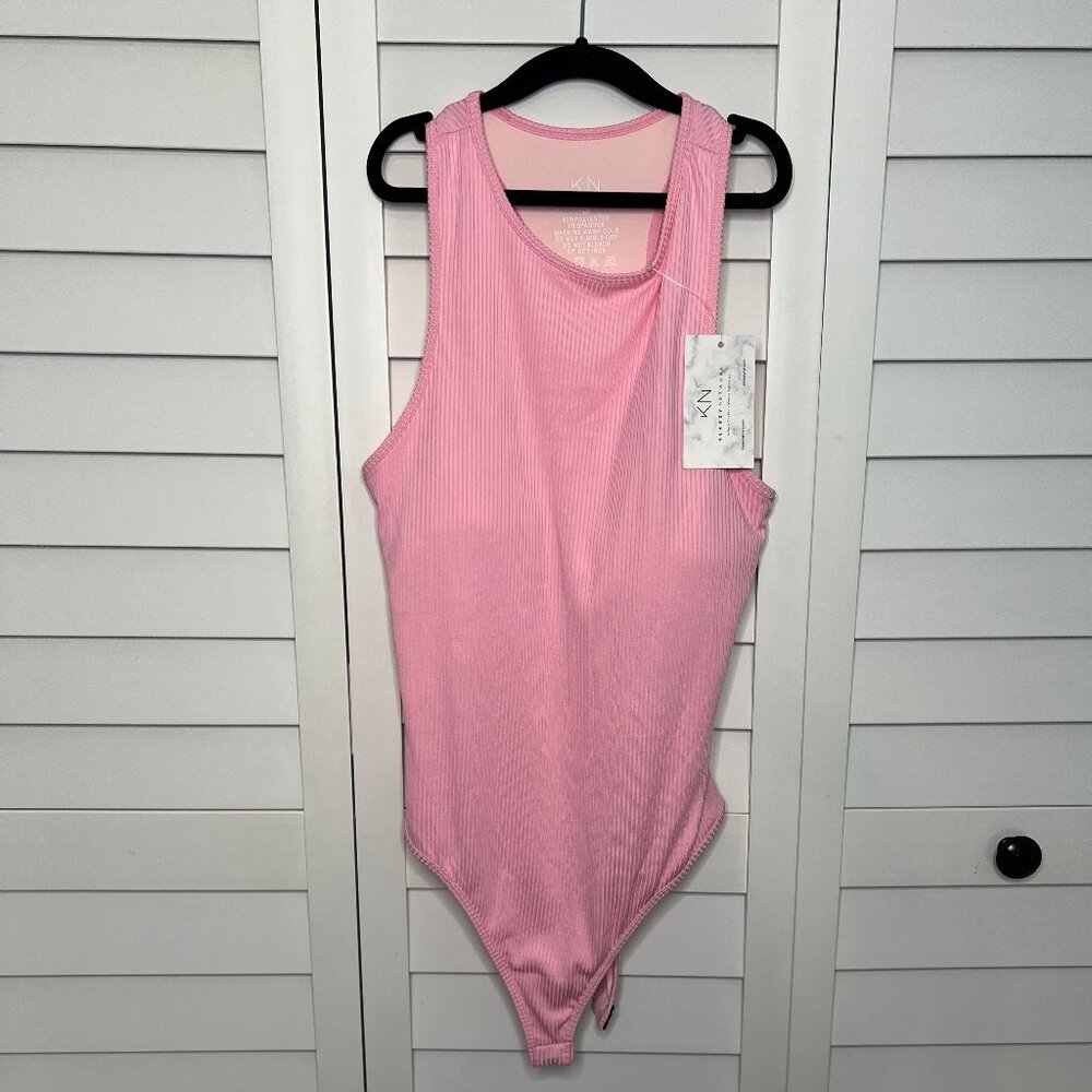 NWT - Size Small - Pink Klassy Network High Neck Bramisuit